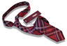 View Item New Merc London Mod Retro Tartan Check Silk Tie Red